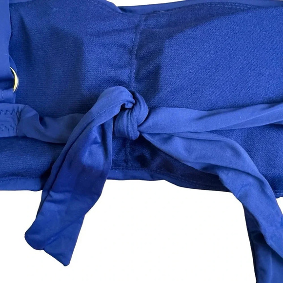 Amavi women’s swim bikini top bralette navy blue size L NWOT - Picture 5 of 9